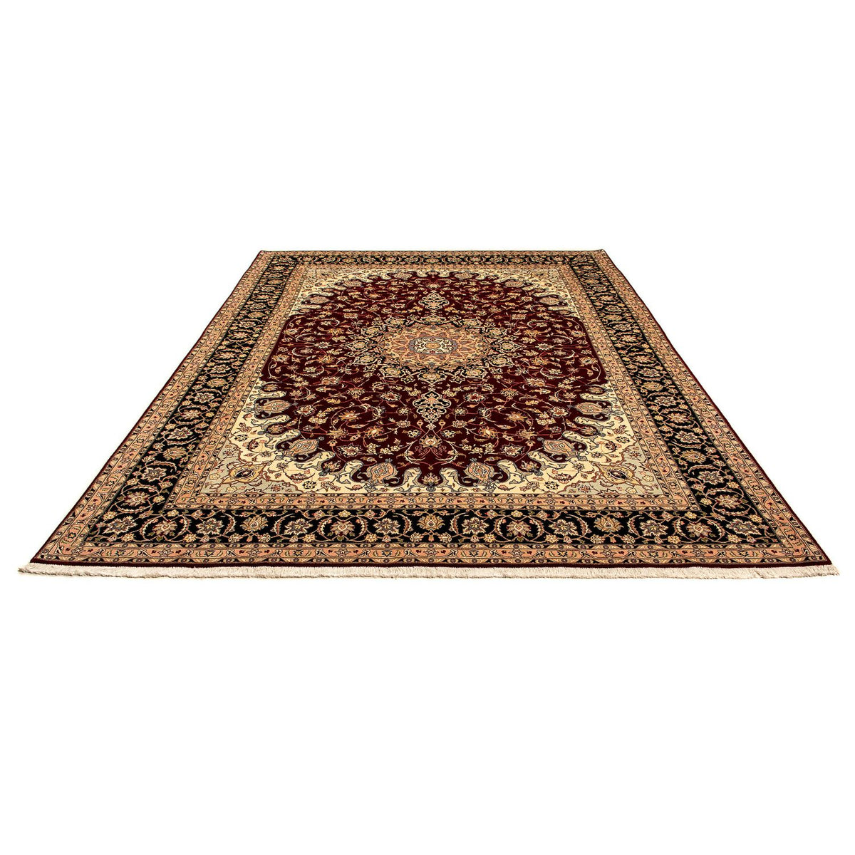 Tappeto Persero - Tabriz - Reale - 348 x 254 cm - rosso scuro