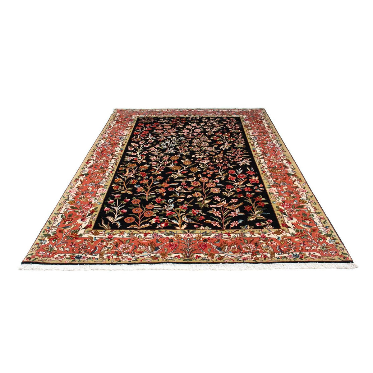 Tappeto Persero - Tabriz - Reale - 268 x 175 cm - blu scuro