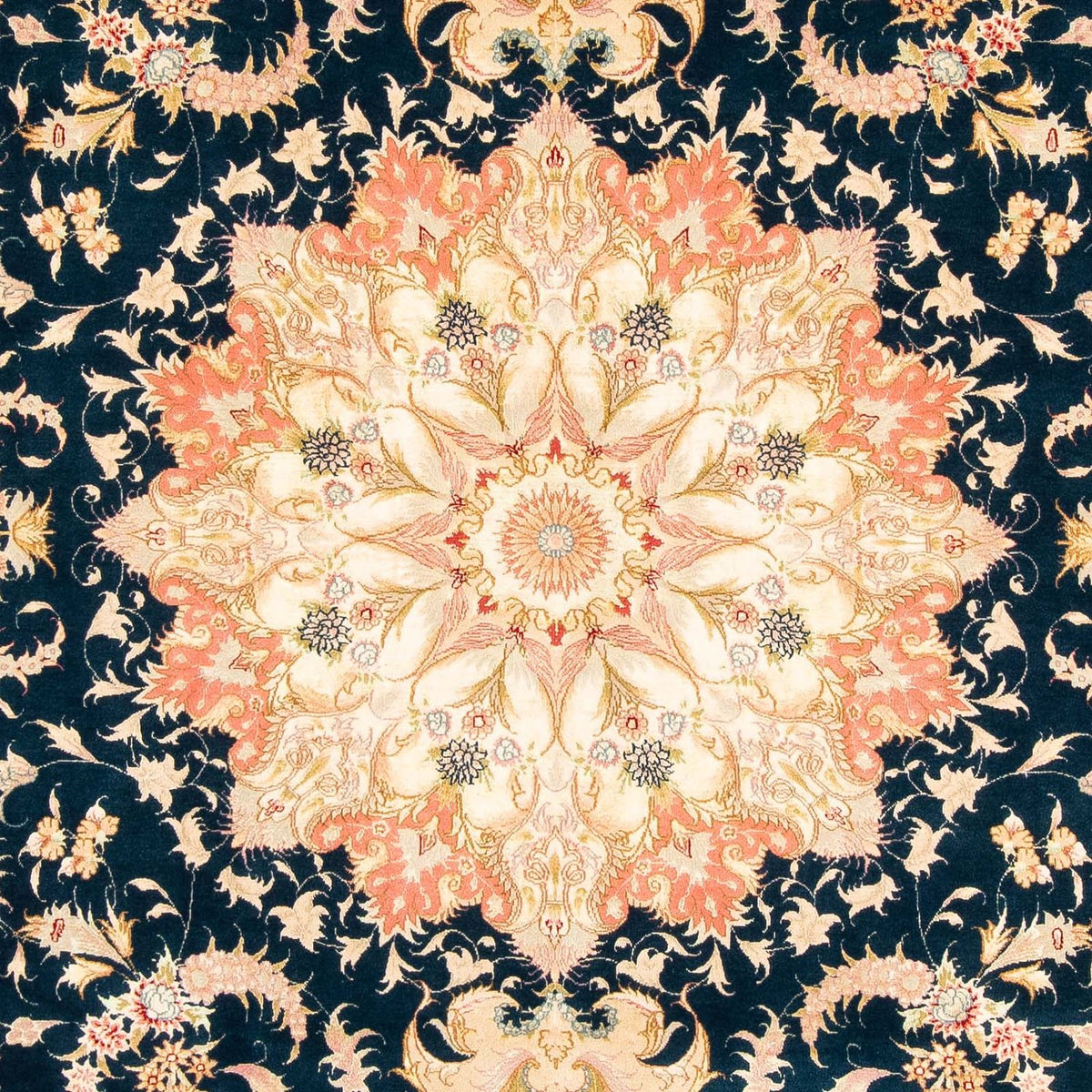 Tappeto Persero - Tabriz - Reale - 308 x 200 cm - blu scuro