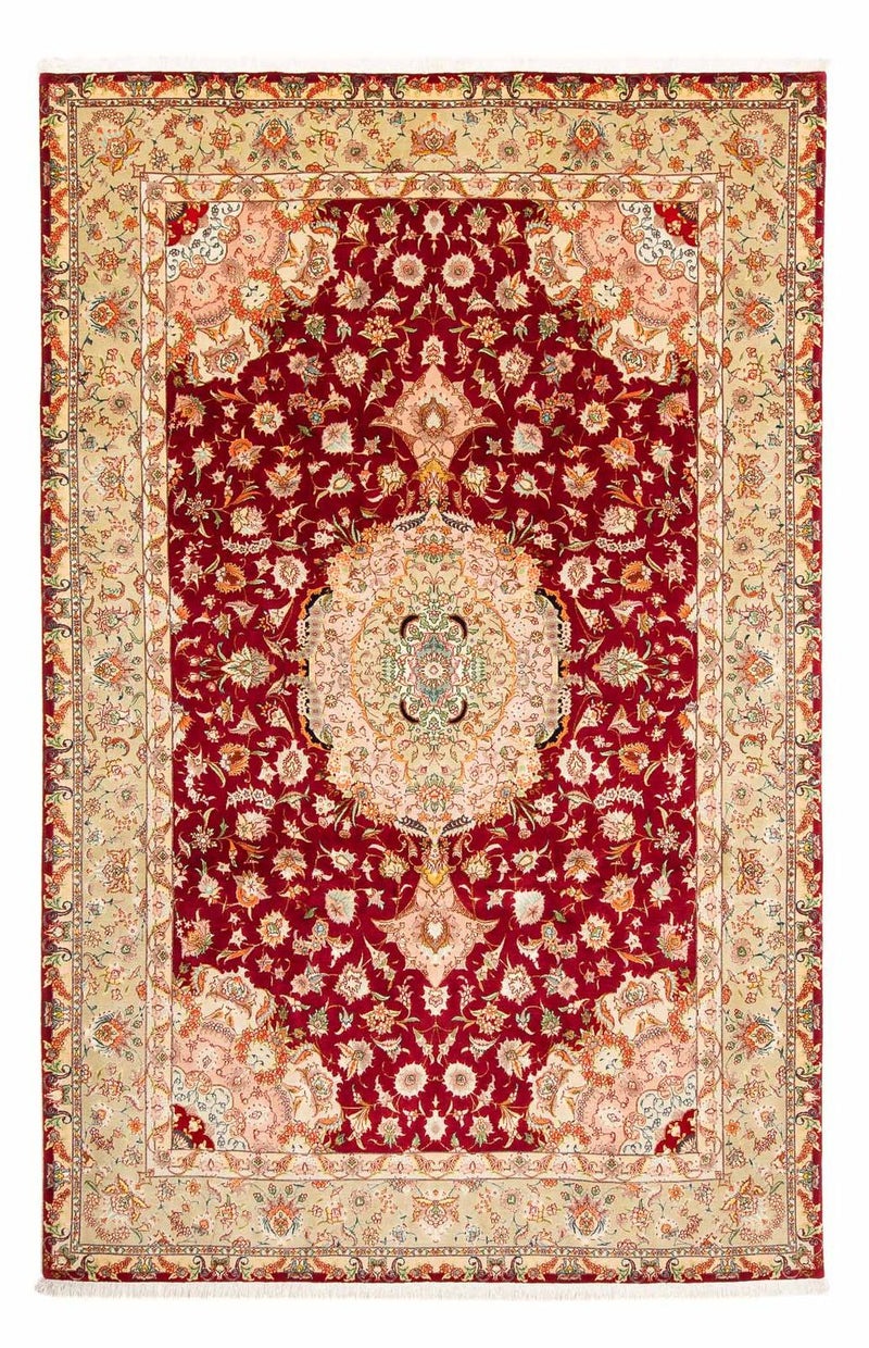 Tappeto Persero - Tabriz - Reale - 312 x 204 cm - rosso scuro