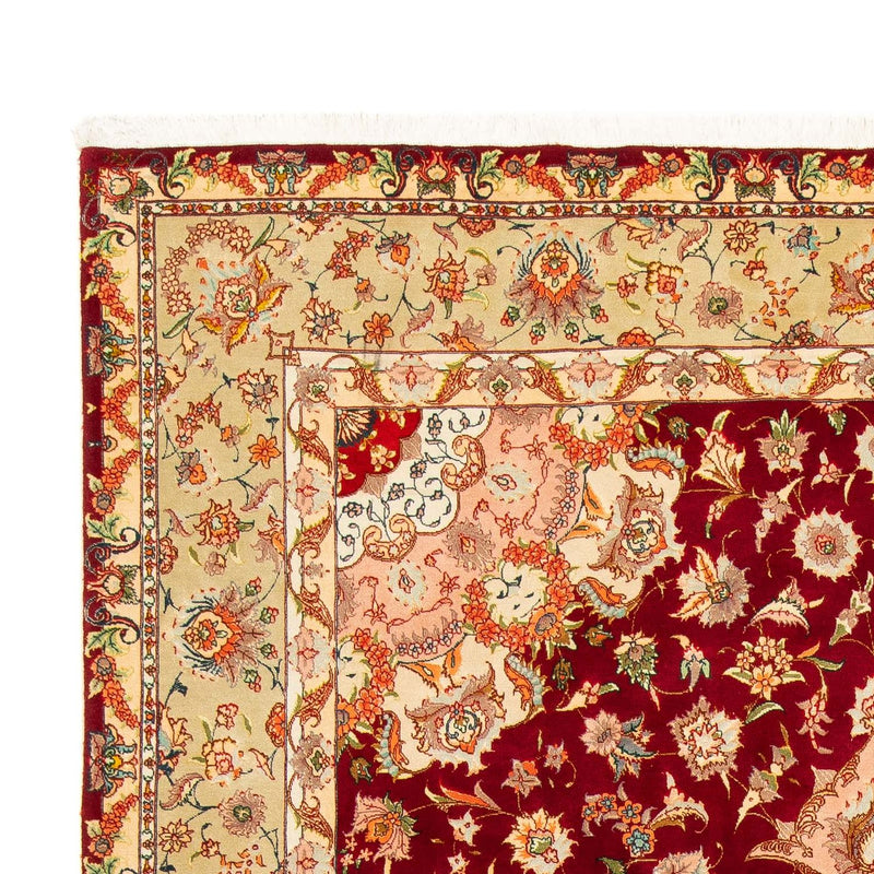 Tappeto Persero - Tabriz - Reale - 312 x 204 cm - rosso scuro
