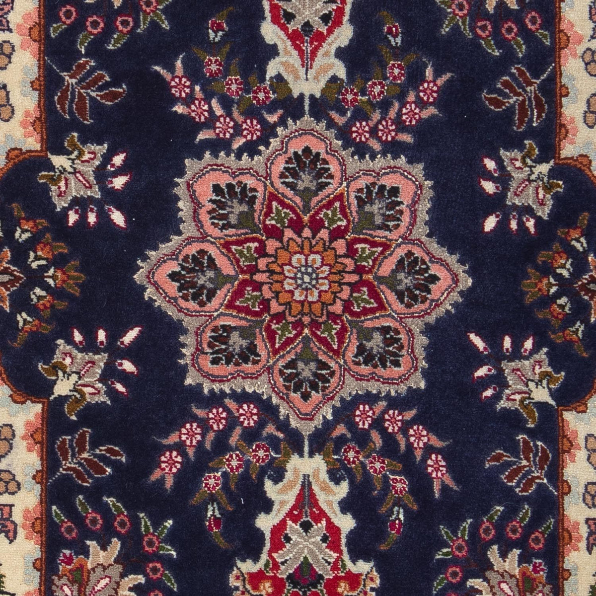 Tappeto Persero - Tabriz - Reale - 92 x 62 cm - blu scuro