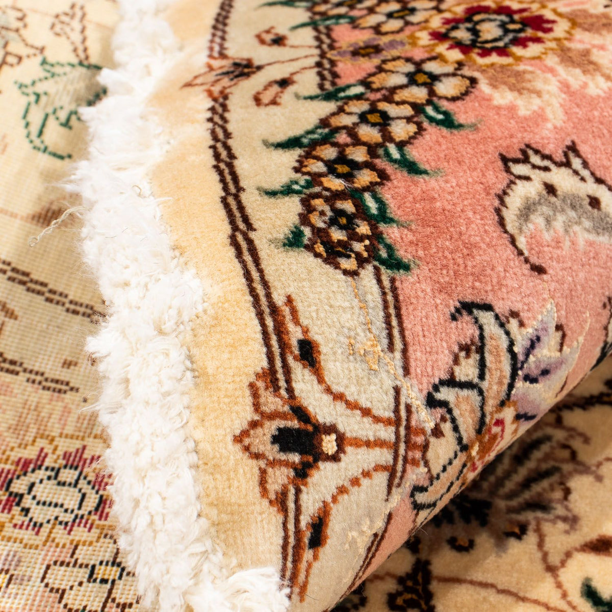 Tappeto Persero - Tabriz - Reale rotondo  - 150 x 150 cm - beige