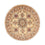 Tappeto Persero - Tabriz - Reale rotondo - 150 x 150 cm - marrone chiaro