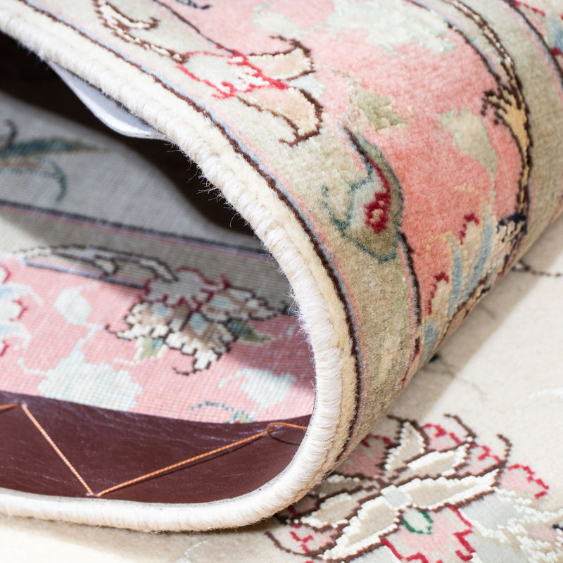 Tappeto corsia Tappeto Persero - Tabriz - Reale - 200 x 77 cm - beige