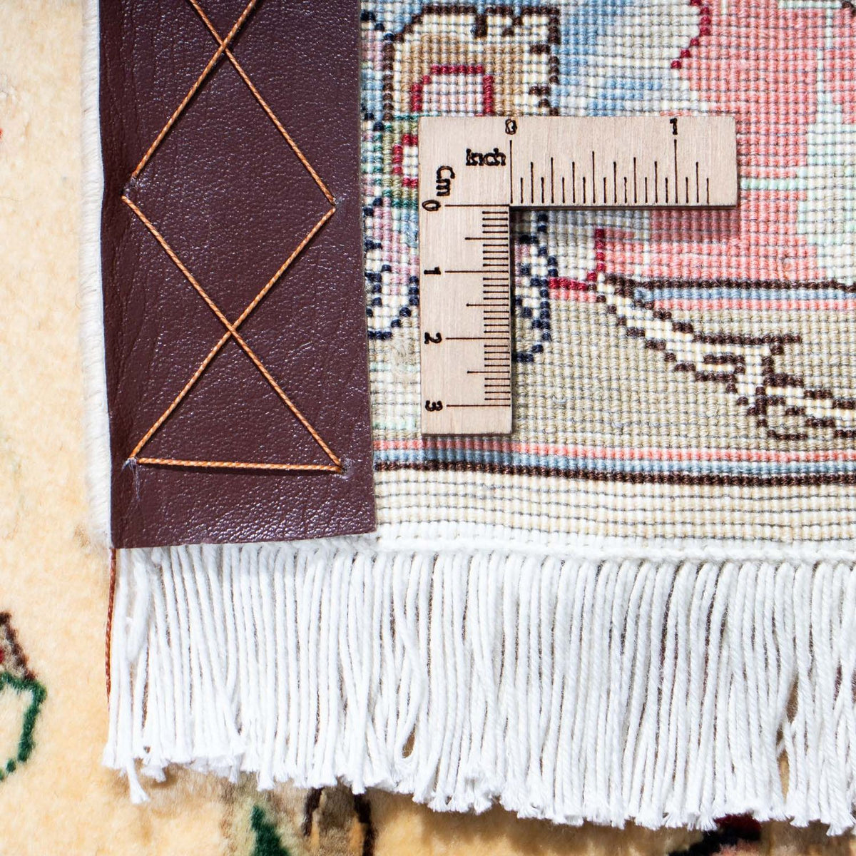 Tappeto corsia Tappeto Persero - Tabriz - Reale - 200 x 77 cm - beige