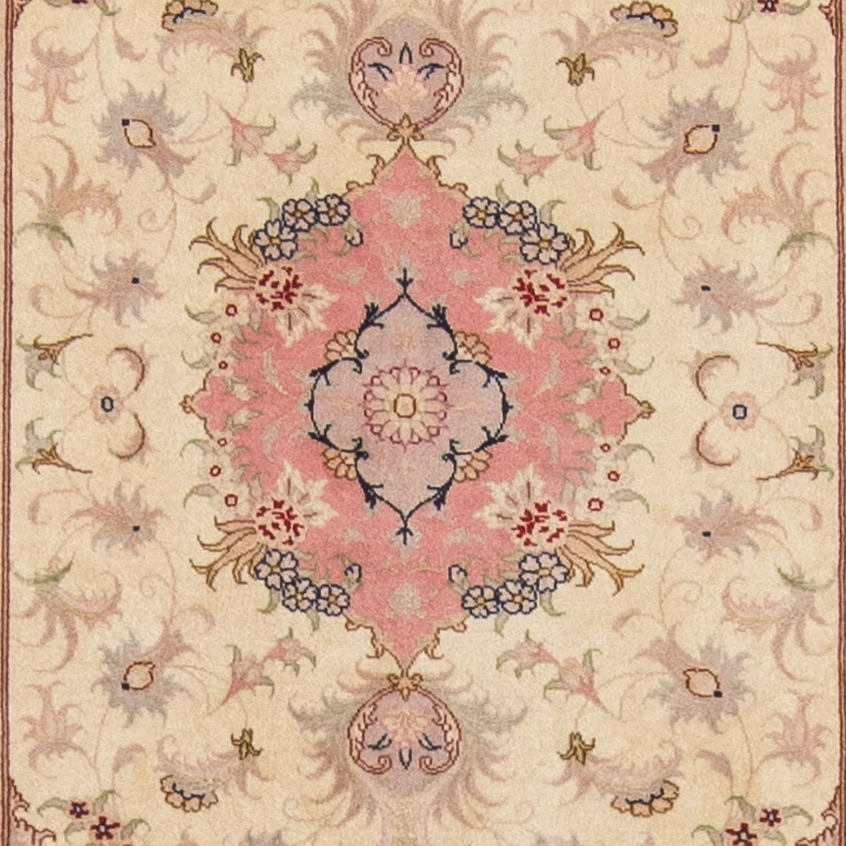 Tappeto corsia Tappeto Persero - Tabriz - Reale - 410 x 80 cm - beige