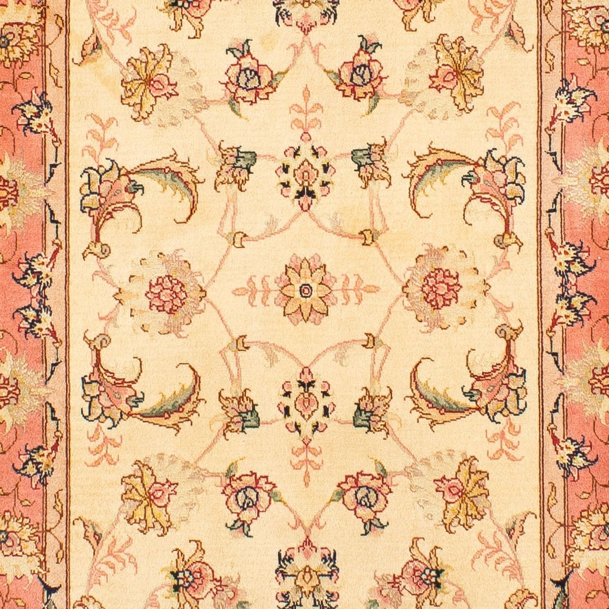 Tappeto corsia Tappeto Persero - Tabriz - Reale - 290 x 74 cm - beige
