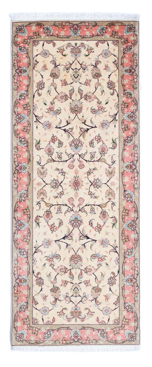 Tappeto corsia Tappeto Persero - Tabriz - Reale - 202 x 77 cm - beige