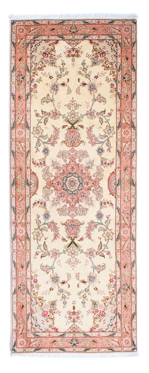 Tappeto corsia Tappeto Persero - Tabriz - Reale - 221 x 82 cm - beige