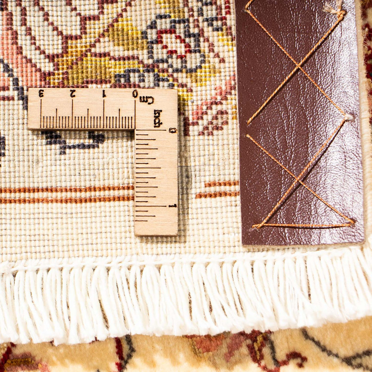 Tappeto corsia Tappeto Persero - Tabriz - Reale - 314 x 87 cm - beige