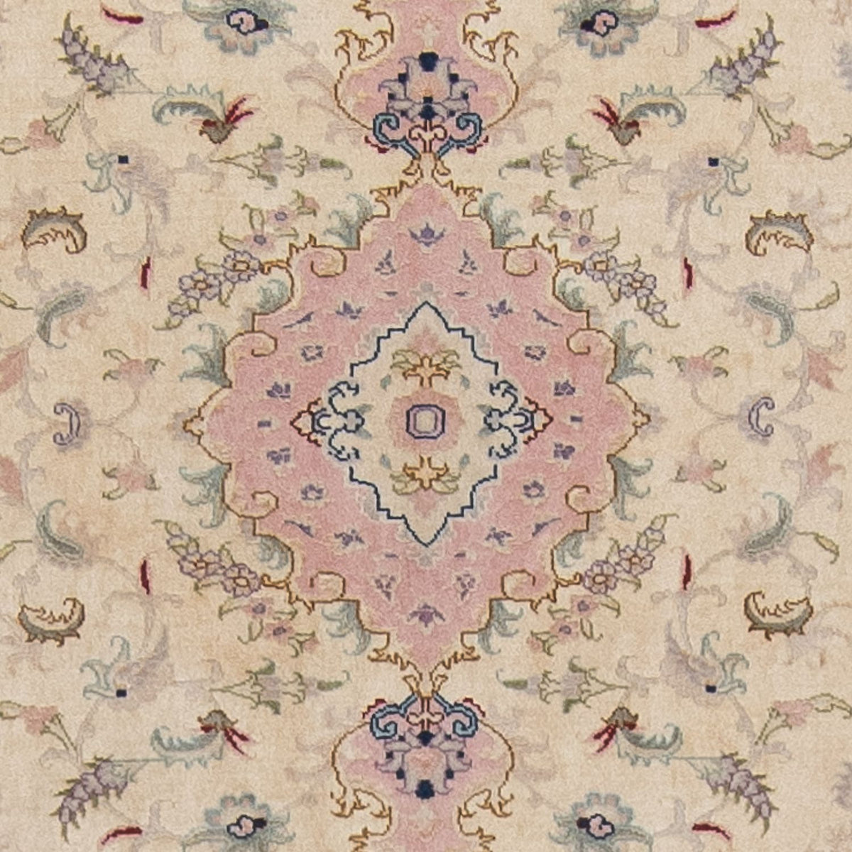 Tappeto corsia Tappeto Persero - Tabriz - Reale - 397 x 87 cm - beige