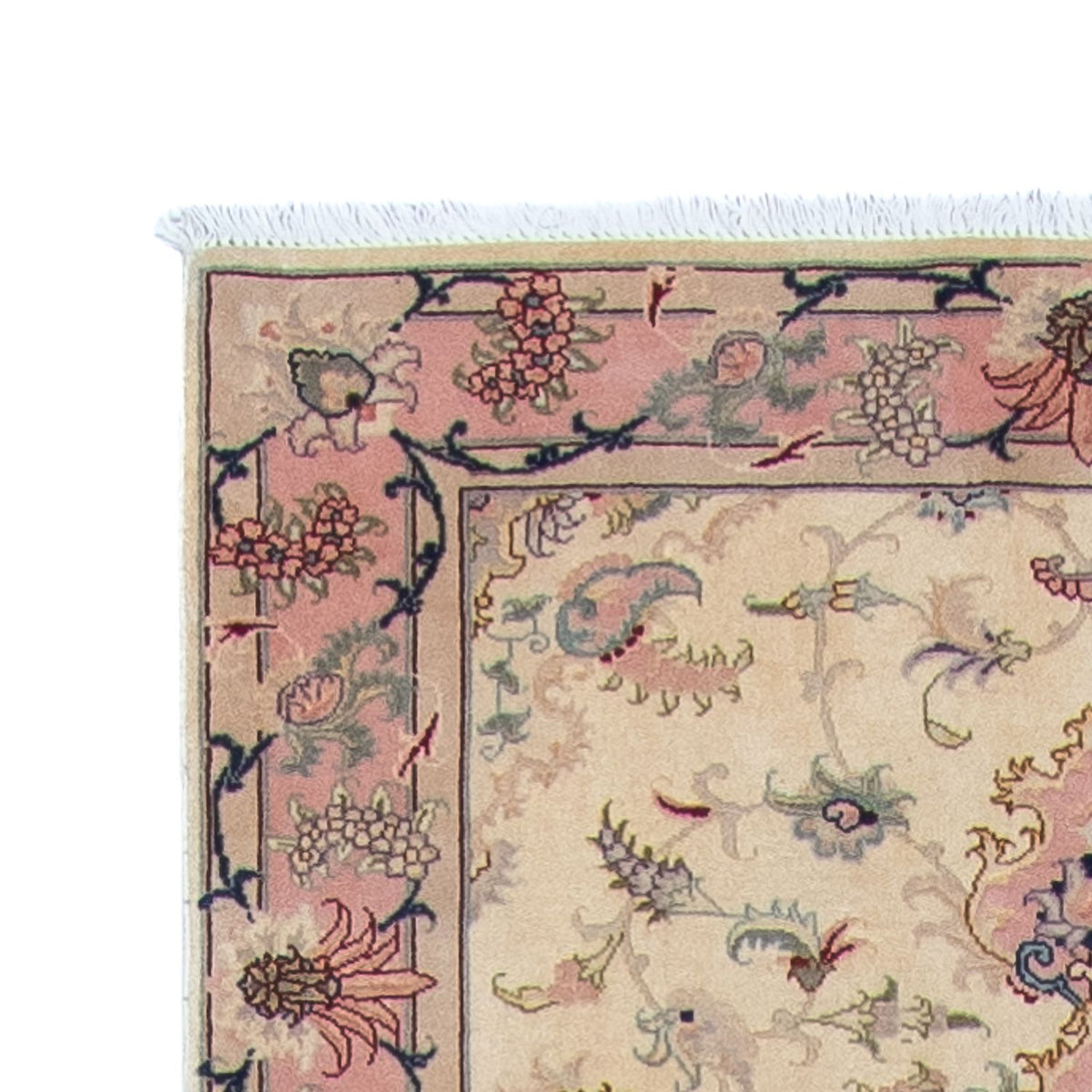 Tappeto corsia Tappeto Persero - Tabriz - Reale - 397 x 87 cm - beige