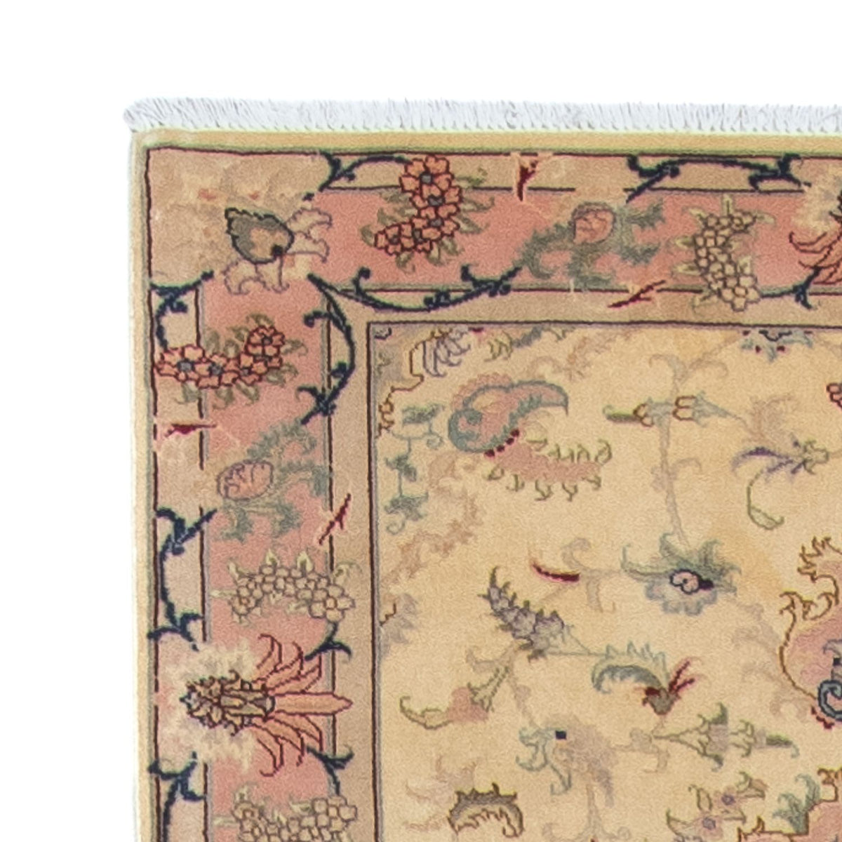 Tappeto corsia Tappeto Persero - Tabriz - Reale - 397 x 86 cm - beige