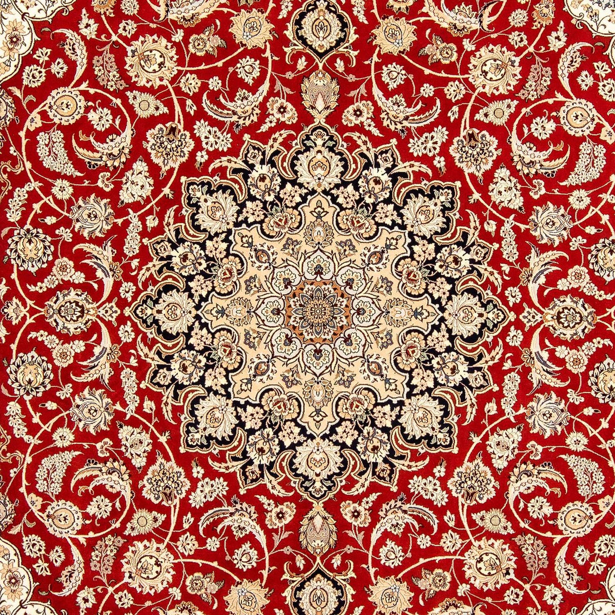 Tappeto Persero - Isfahan - Premio - 370 x 253 cm - rosso scuro