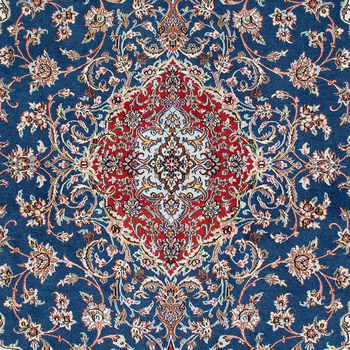 Tappeto Persero - Isfahan - Premio - 198 x 133 cm - blu