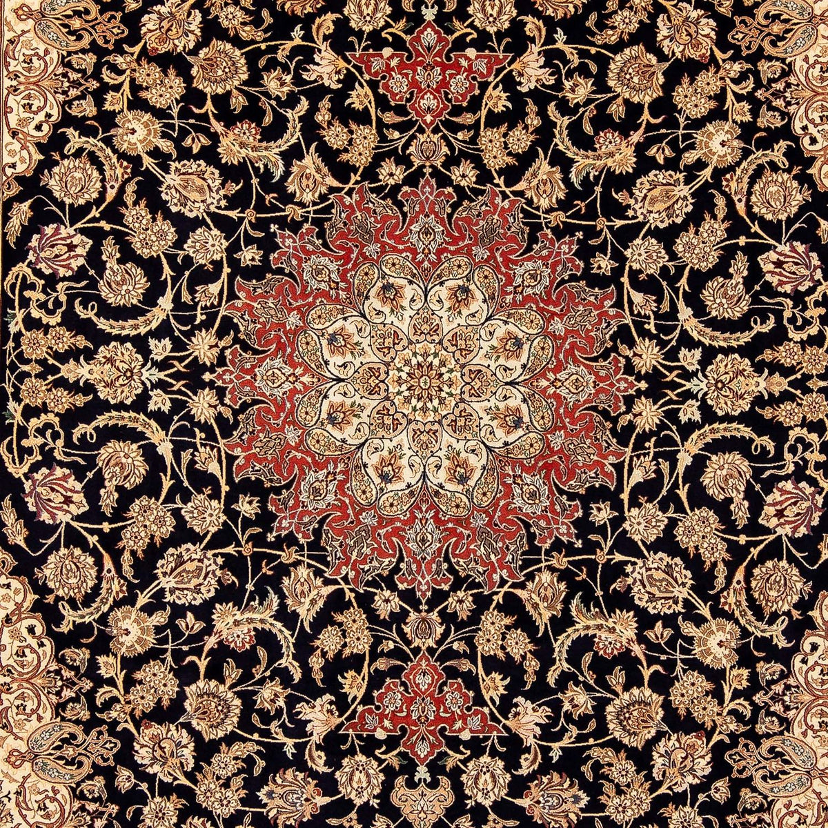Tappeto Persero - Isfahan - Premio - 344 x 255 cm - rosso scuro