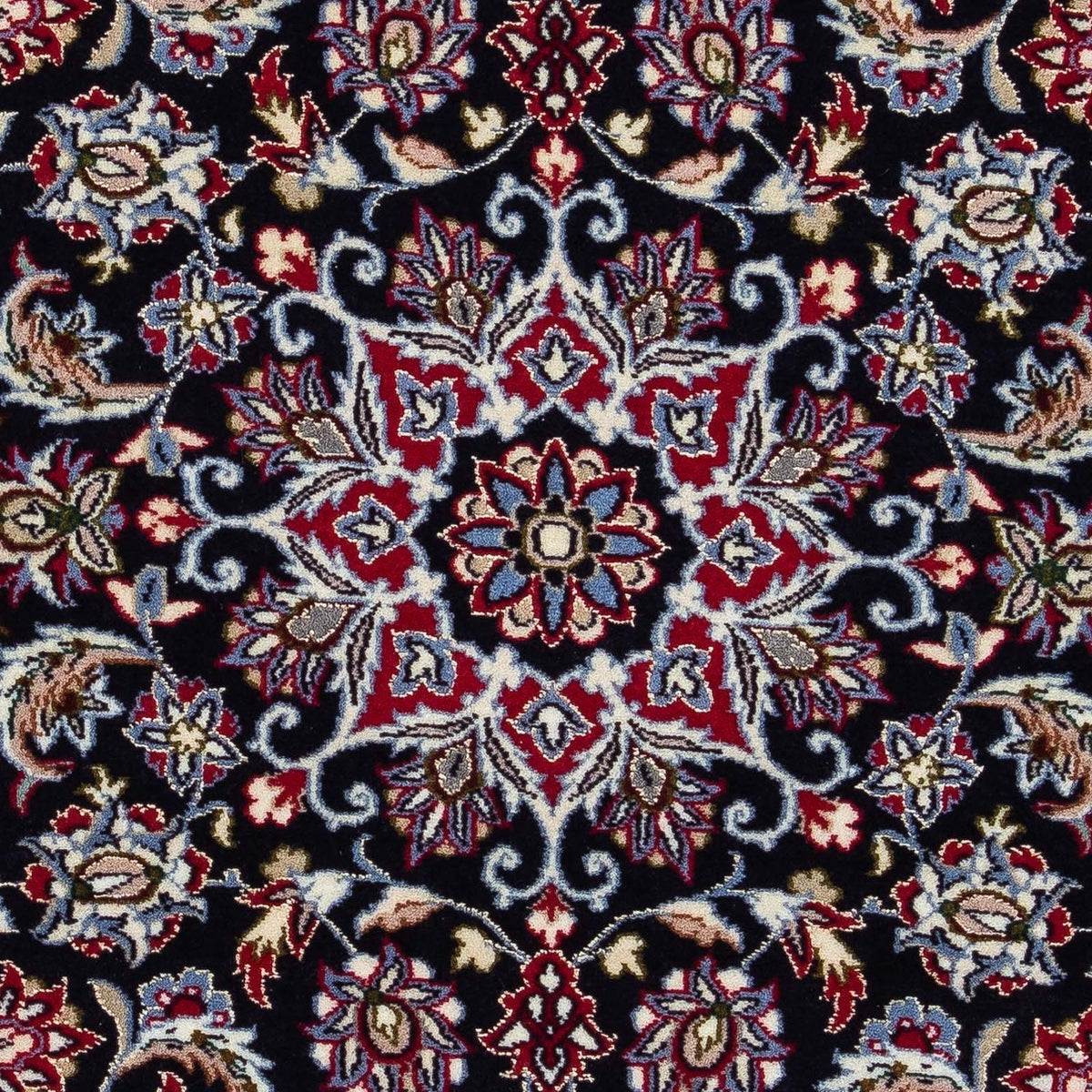 Tappeto Persero - Isfahan - Premio - 104 x 71 cm - rosso scuro