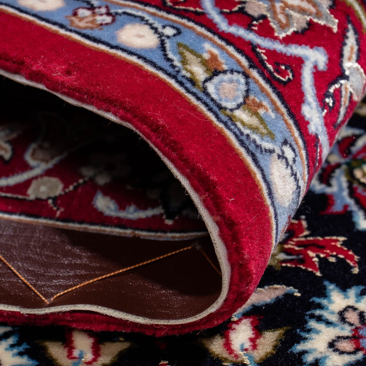 Tappeto Persero - Isfahan - Premio - 104 x 71 cm - rosso scuro