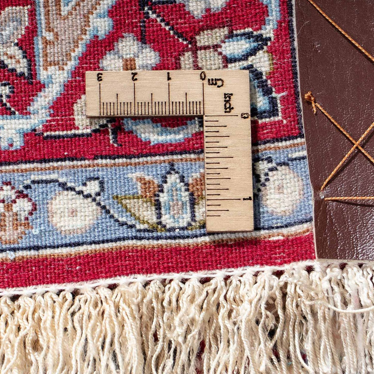 Tappeto Persero - Isfahan - Premio - 104 x 71 cm - rosso scuro