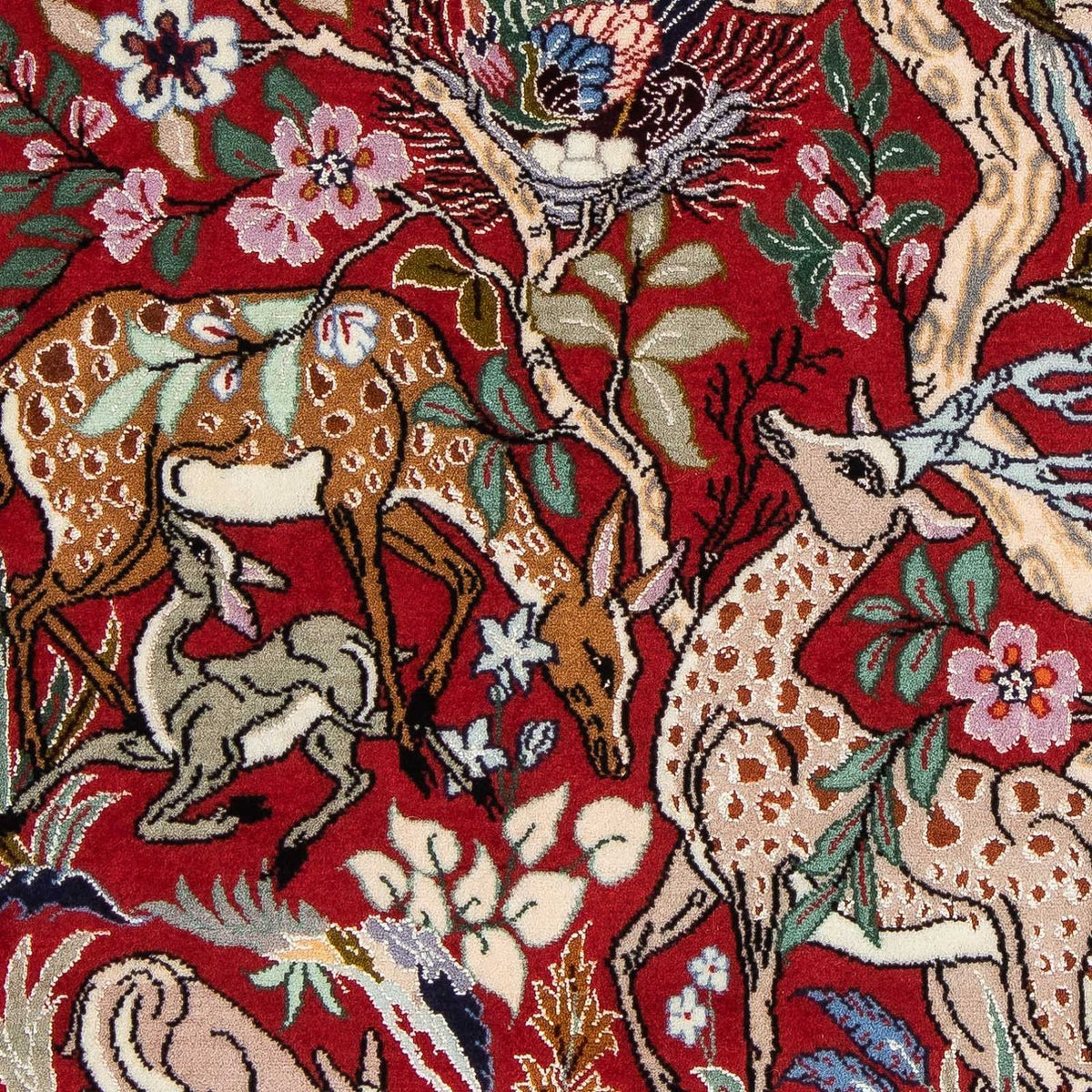 Tappeto Persero - Isfahan - Premio - 105 x 70 cm - rosso
