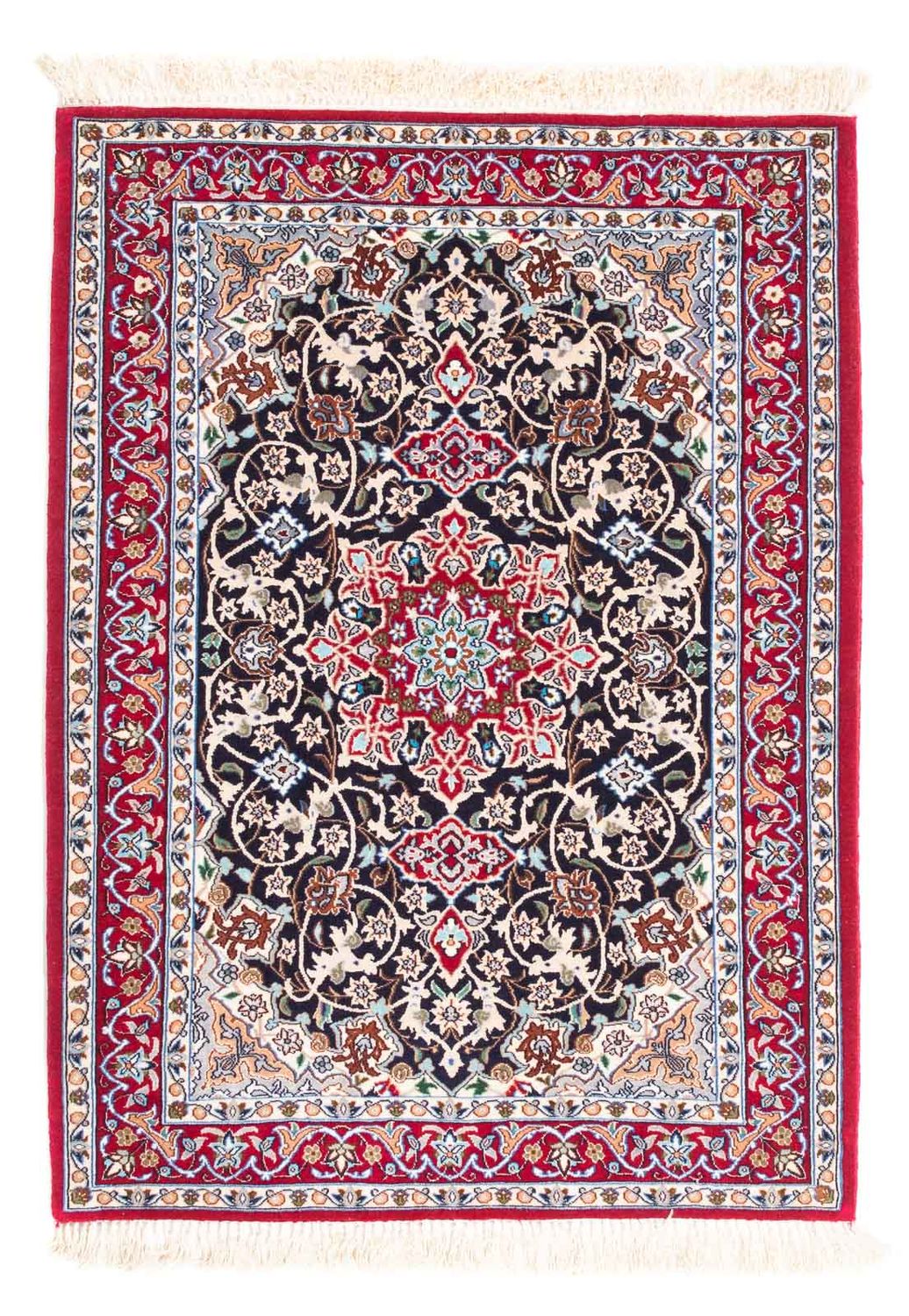 Tappeto Persero - Isfahan - Premio - 102 x 72 cm - rosso