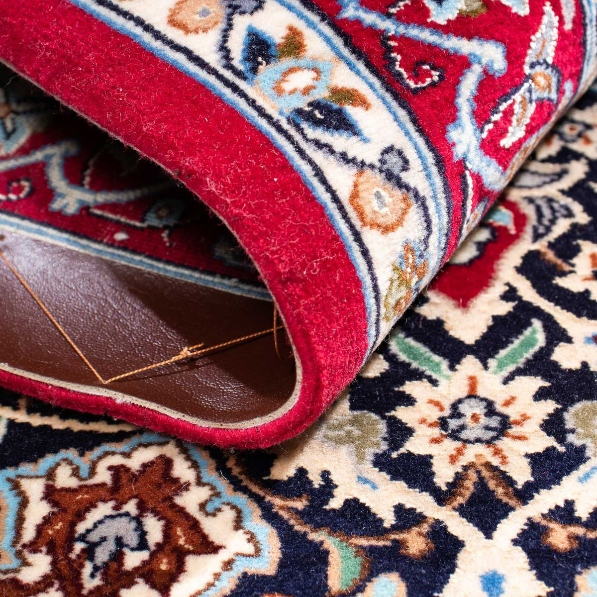 Tappeto Persero - Isfahan - Premio - 102 x 72 cm - rosso