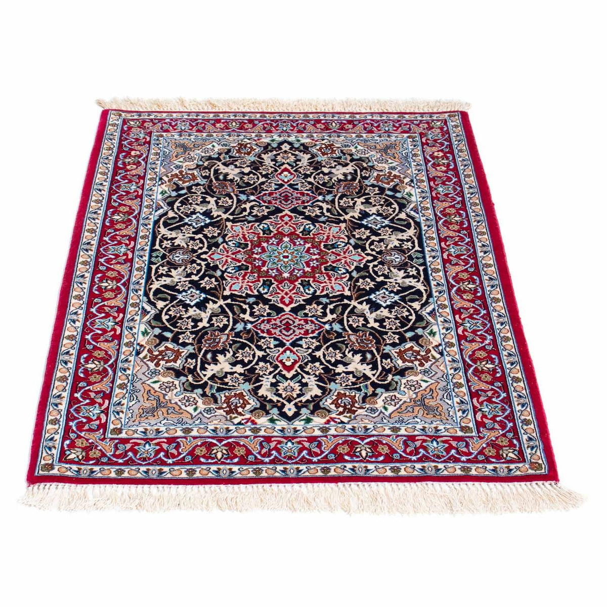 Tappeto Persero - Isfahan - Premio - 102 x 72 cm - rosso