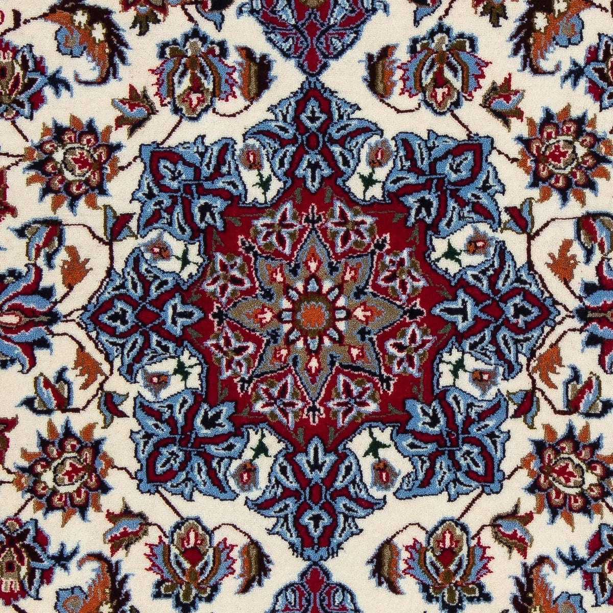 Tappeto Persero - Isfahan - Premio - 102 x 70 cm - rosso scuro