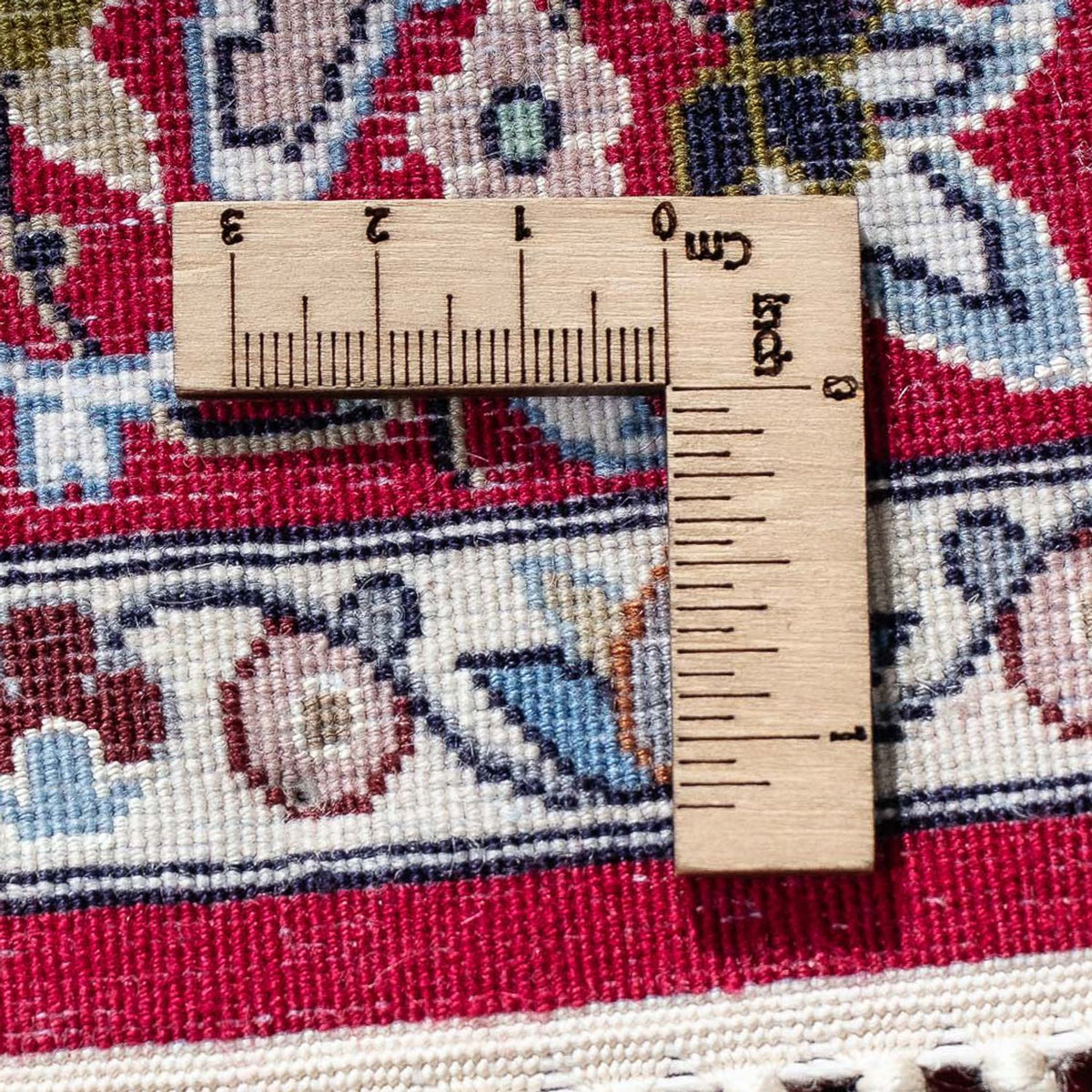 Tappeto Persero - Isfahan - Premio - 105 x 70 cm - rosso scuro