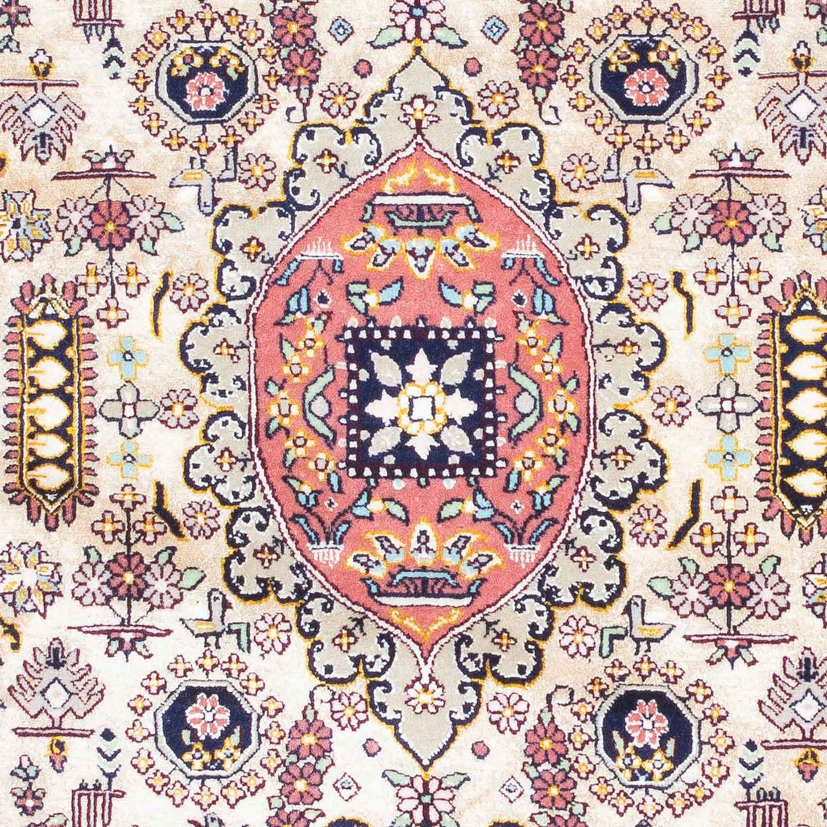 Tappeto Persero - Isfahan - Premio - 126 x 83 cm - blu chiaro