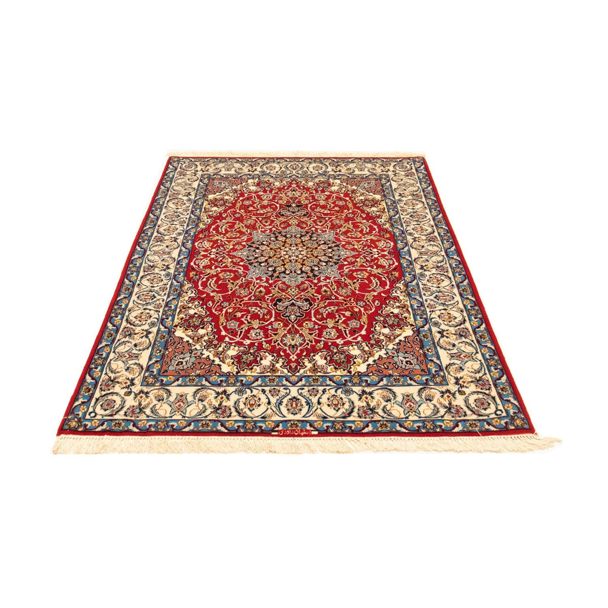 Tappeto Persero - Isfahan - Premio - 162 x 107 cm - rosso