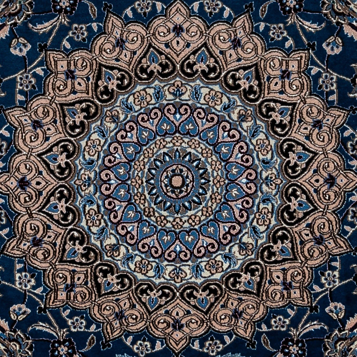 Tappeto Persero - Nain - Reale - 348 x 245 cm - blu scuro