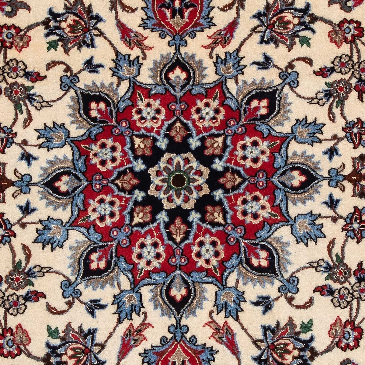 Tappeto Persero - Isfahan - Premio - 120 x 84 cm - rosso scuro