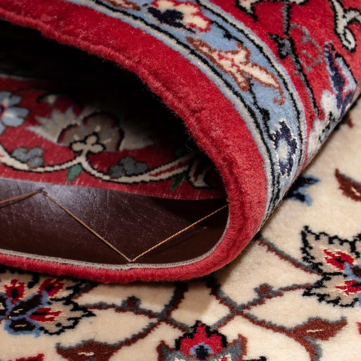 Tappeto Persero - Isfahan - Premio - 120 x 84 cm - rosso scuro
