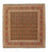 Tappeto Persero - Tabriz - Reale quadrato - 156 x 155 cm - nero