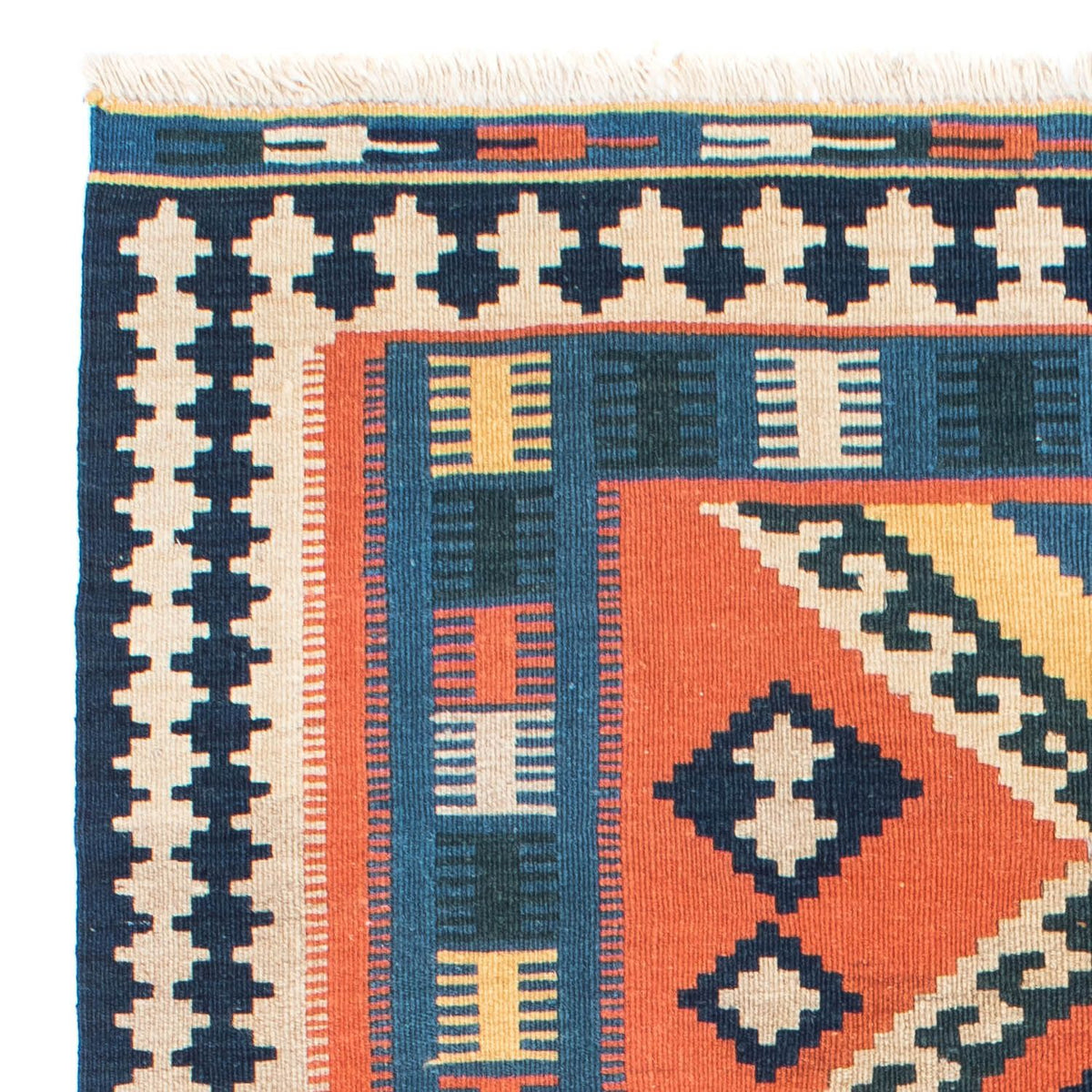 Tappeto Kelim - Orientale - 192 x 123 cm - ruggine