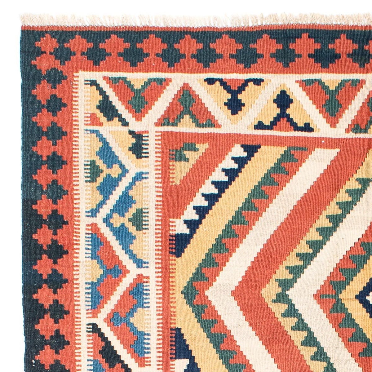 Tappeto Kelim - Orientale - 212 x 146 cm - ruggine