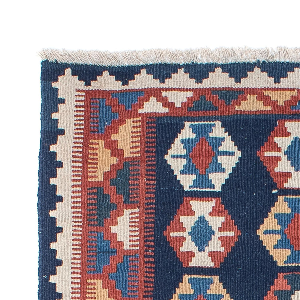 Tappeto corsia Tappeto Kelim - Orientale - 186 x 104 cm - blu