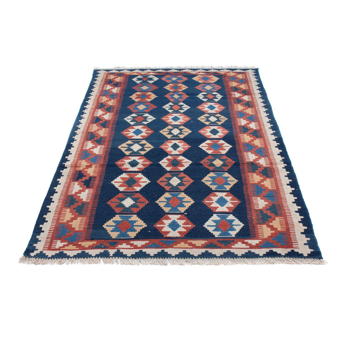 Tappeto corsia Tappeto Kelim - Orientale - 186 x 104 cm - blu