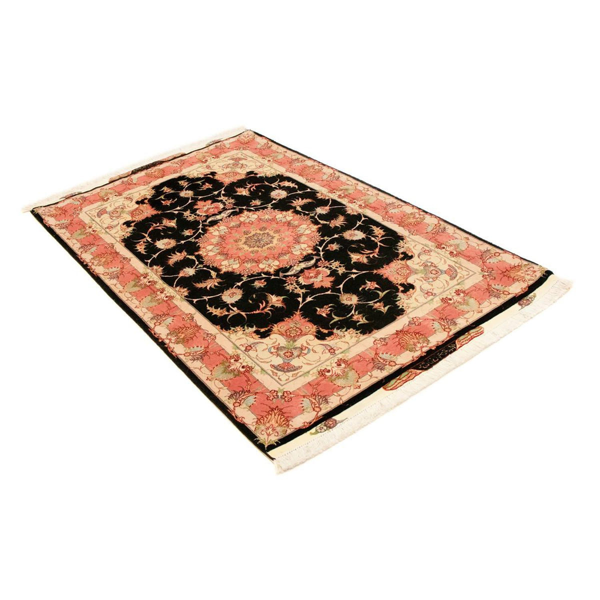 Tappeto Persero - Tabriz - Reale - 163 x 104 cm - nero