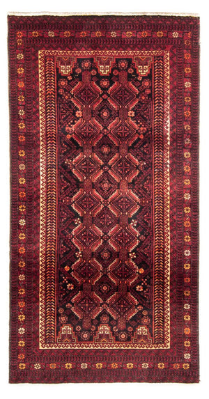 Tappeto corsia Tappeto Belutsch - 216 x 102 cm - rosso scuro