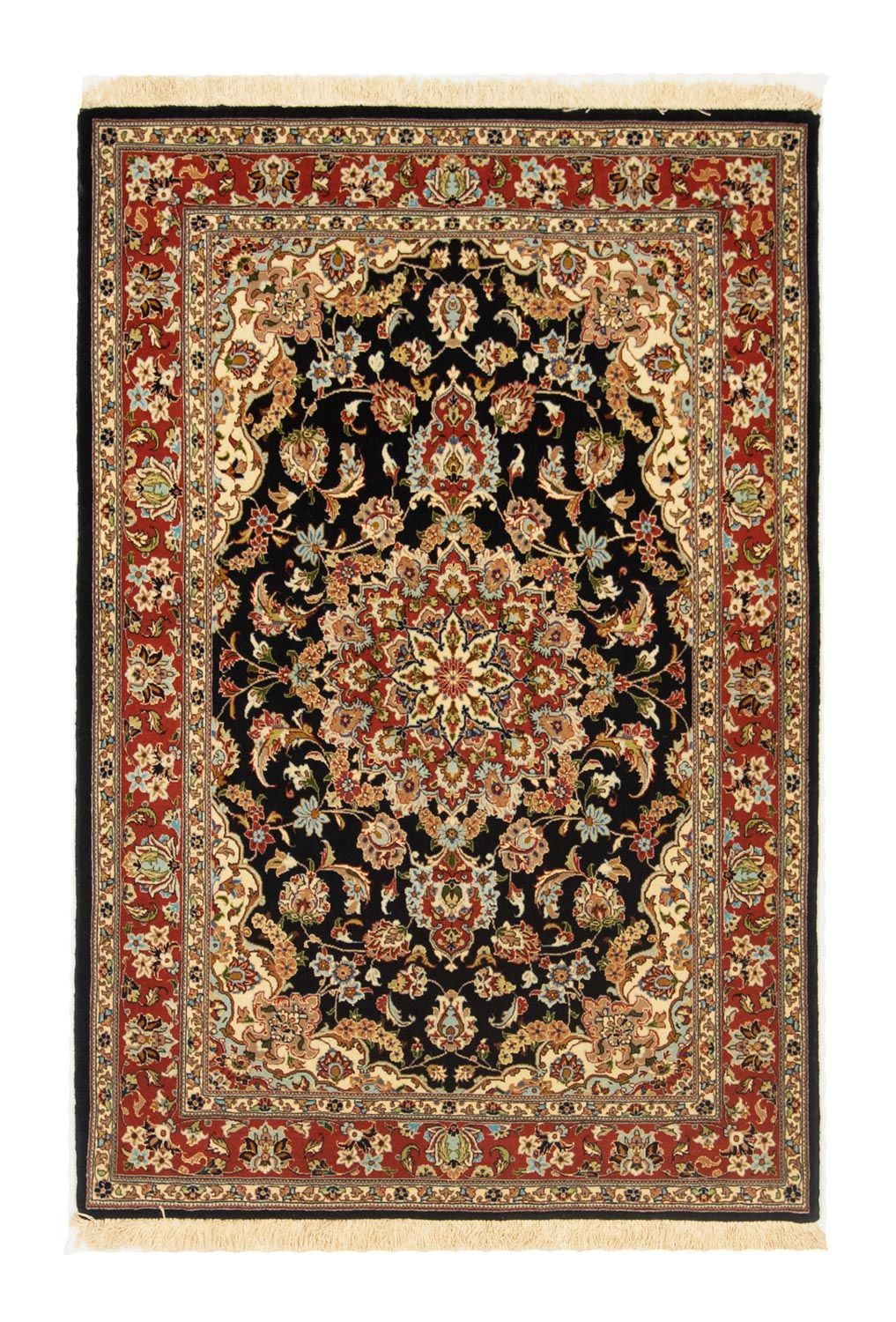 Tappeto Persero - Ghom - 146 x 100 cm - nero