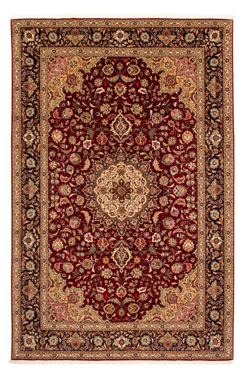 Tappeto Persero - Tabriz - Reale - 310 x 202 cm - rosso scuro