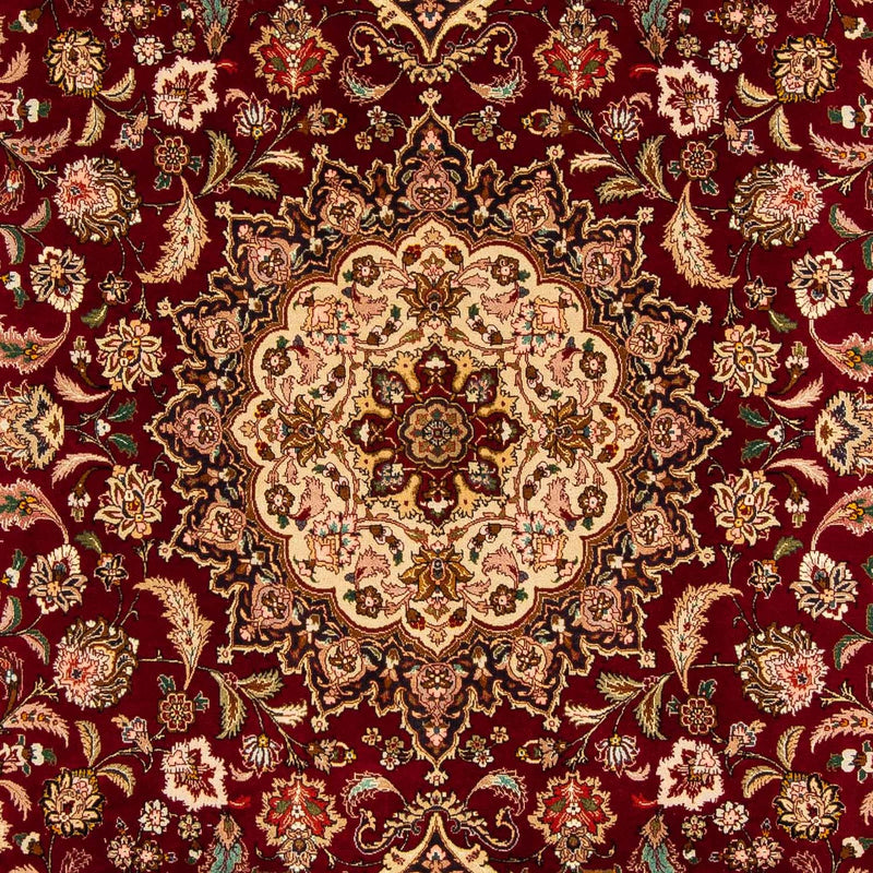 Tappeto Persero - Tabriz - Reale - 310 x 202 cm - rosso scuro