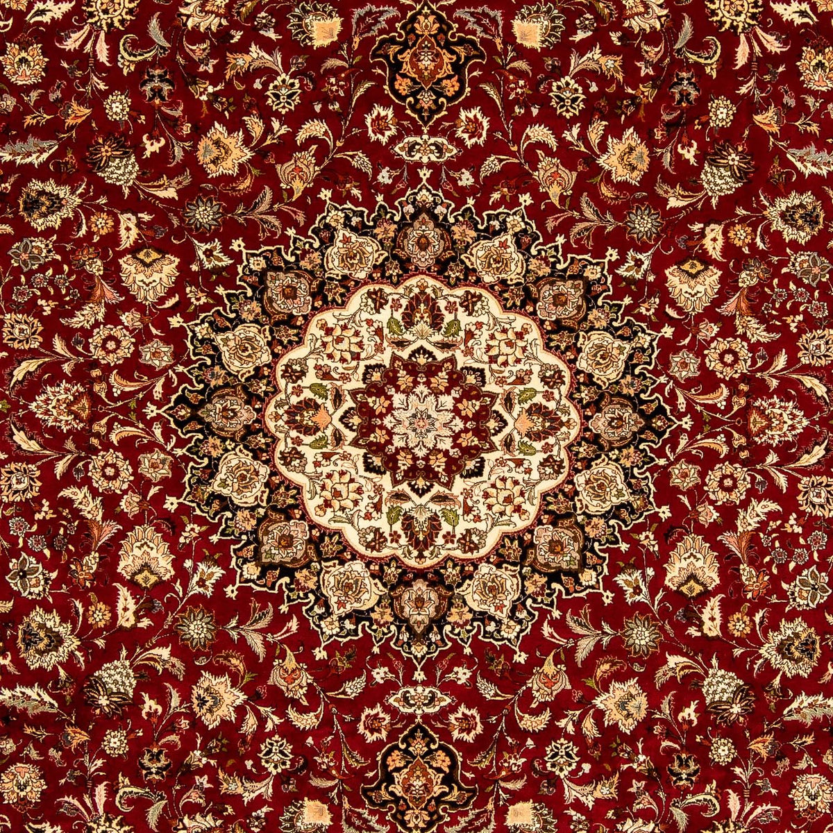 Tappeto Persero - Tabriz - Reale - 351 x 250 cm - rosso scuro