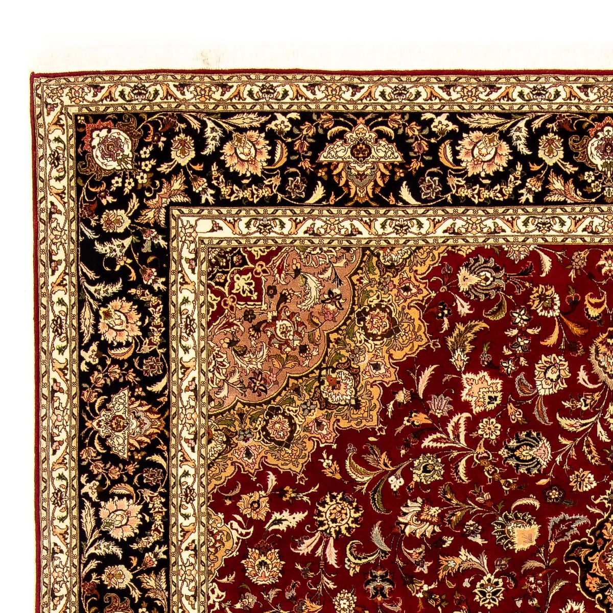 Tappeto Persero - Tabriz - Reale - 351 x 250 cm - rosso scuro