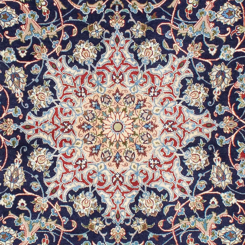 Tappeto Persero - Isfahan - Premio - 220 x 152 cm - blu scuro