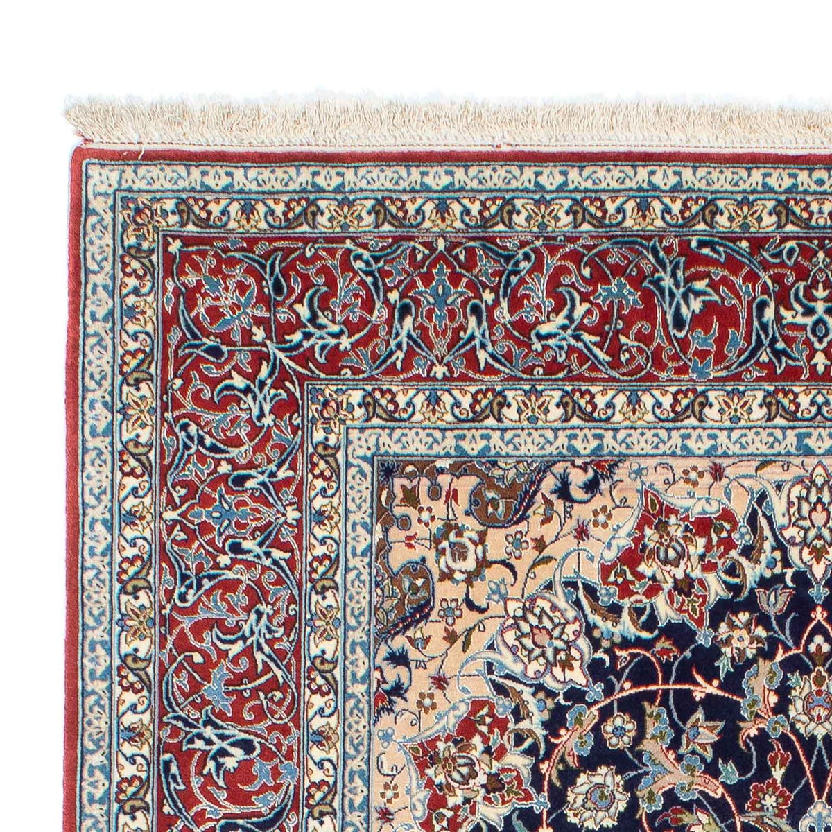 Tappeto Persero - Isfahan - Premio - 220 x 152 cm - blu scuro