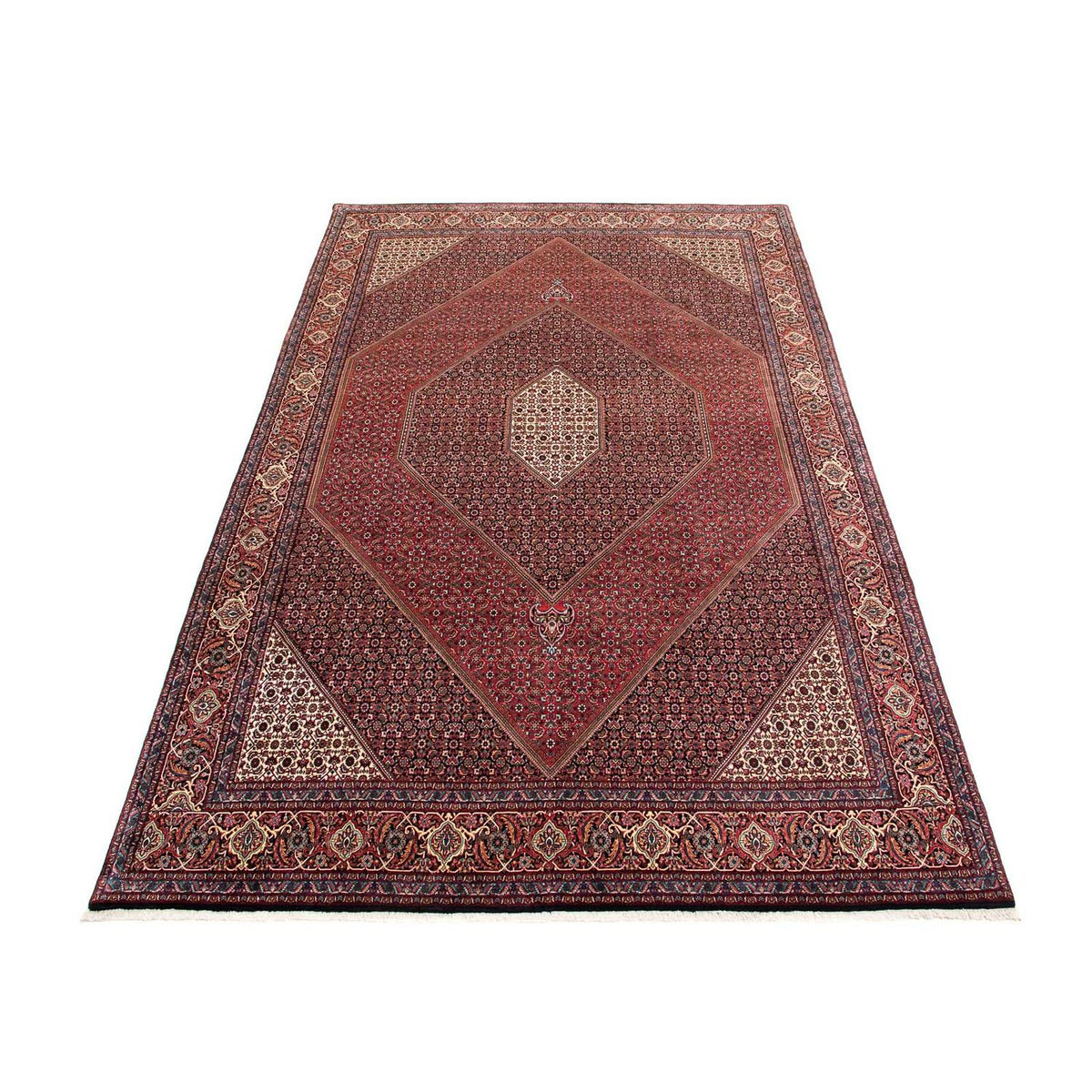 Tappeto Persero - Bidjar - 382 x 249 cm - rosso scuro